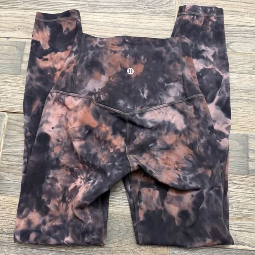 Lululemon Women’s High Rise 25” Unlimit Keyhole Tight graphite Grey Pink Pastel